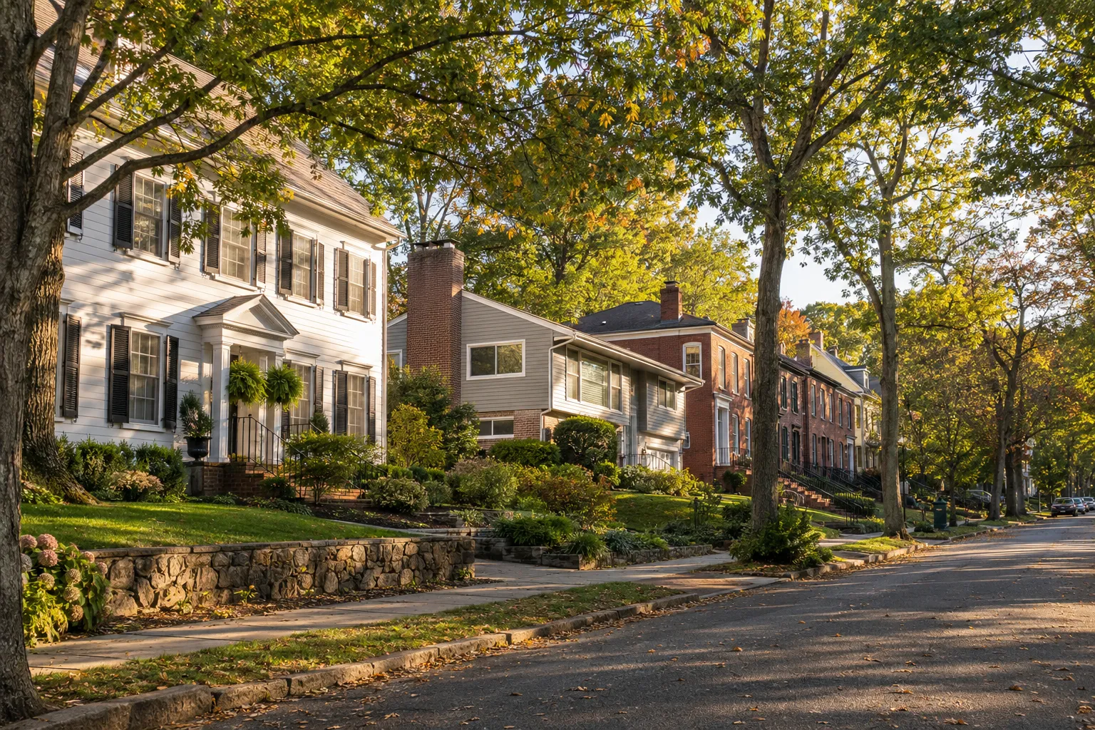 Houses with varied roofs across the Aberdeen area